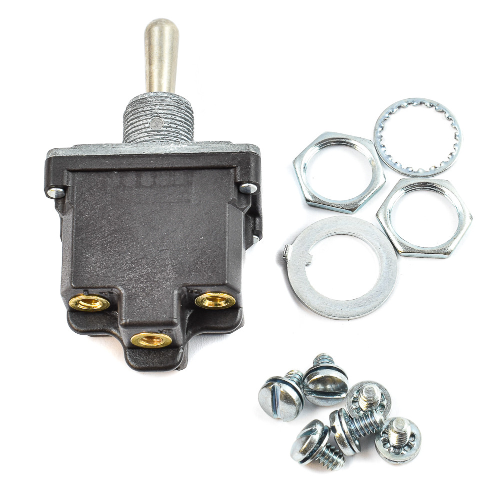 Toggle Switch On-Off-On 2 Pole Momentary Six Screw Terminals