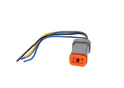 JCB STYLE 4 PIN HEAD LAMP SOCKET & CABLE ASSEMBLY (HEL0422)