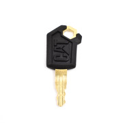 HPBH-KEY Clear Hard Plastic Badge Holder w/ Key Ring