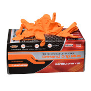 Orange Nitrile Gloves