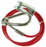 Breakaway Cable PVC Red With Clevis Pin & Carabina