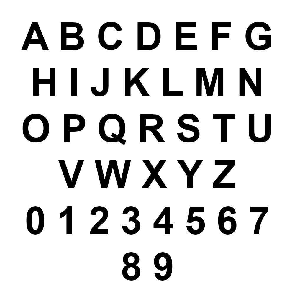 Numbers Letar Number Plate Numbers And Letters