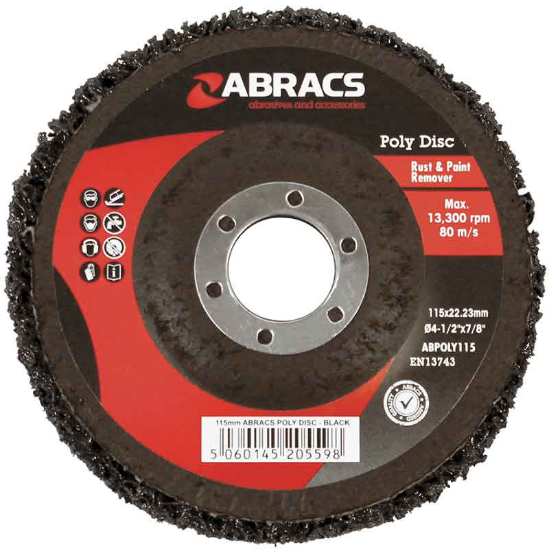 Poly Strip Disc Polishing (Poly) Strip Disc Black 4 1/2