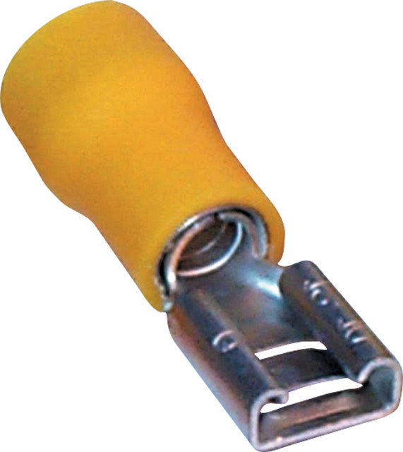 Yellow Female Spade Crimp Terminal 6.3mm Buy Spares Online