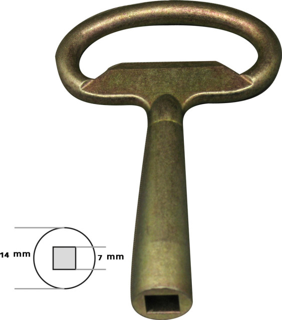 SK 400 PANEL KEY 7MM SQUARE Panel Keys