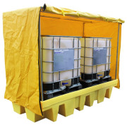 Double IBC Spill Pallet With All Weather Cover (HOL1062)